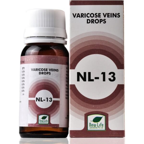 New Life NL-13 (Varicose Veins Drops) (30ml) For Inflammation, Swelling, Heaviness and Pain of Veins in the Legs