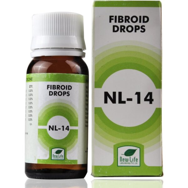 New Life NL-14 (Fibroid Drops) (30ml) For Growth in Uterus, Irregular Bleeding and Pain during menses