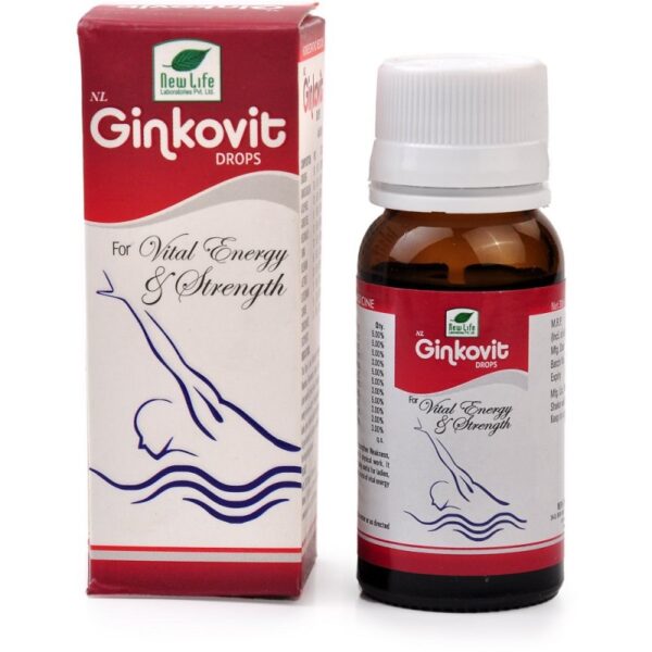 New Life NL-Ginkovit Drops (30ml) For Weakness, Fatigue, Tiredness, Exertion after Mental and Physical Work