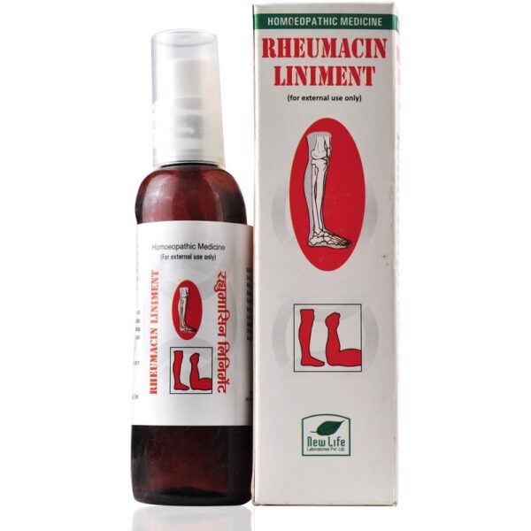New Life Rheumacin Liniment (Oil) (50ml) For Joint Pains, Muscular Stiffness, Sciatica, Sprains, Stiff Neck, Injuries