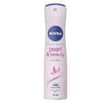 Nivea Pearl & Beauty Anti-Perspirant Spray For Women, 150 Ml For Beautiful Underarms and 48h Protection