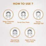NutriGlow Gold Kesar Facial Kit 250g + 10ml 6-Pieces Skin Care/Skin Cleanup Set | Prevents from Anti Aging - Image 5