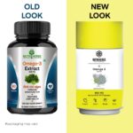Nutriherbs Omega 3 800mg 90 Veg Capsules with DHA Rich Algae Extract and EPA For HDL Levels, Strong Hair and Nails - Image 3