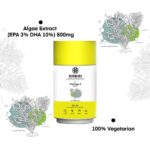 Nutriherbs Omega 3 800mg 90 Veg Capsules with DHA Rich Algae Extract and EPA For HDL Levels, Strong Hair and Nails - Image 5