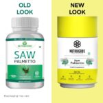 Nutriherbs Organic Saw Palmetto Extract 500mg 60 Capsules For Prostate Support , Hair Growth - Image 3