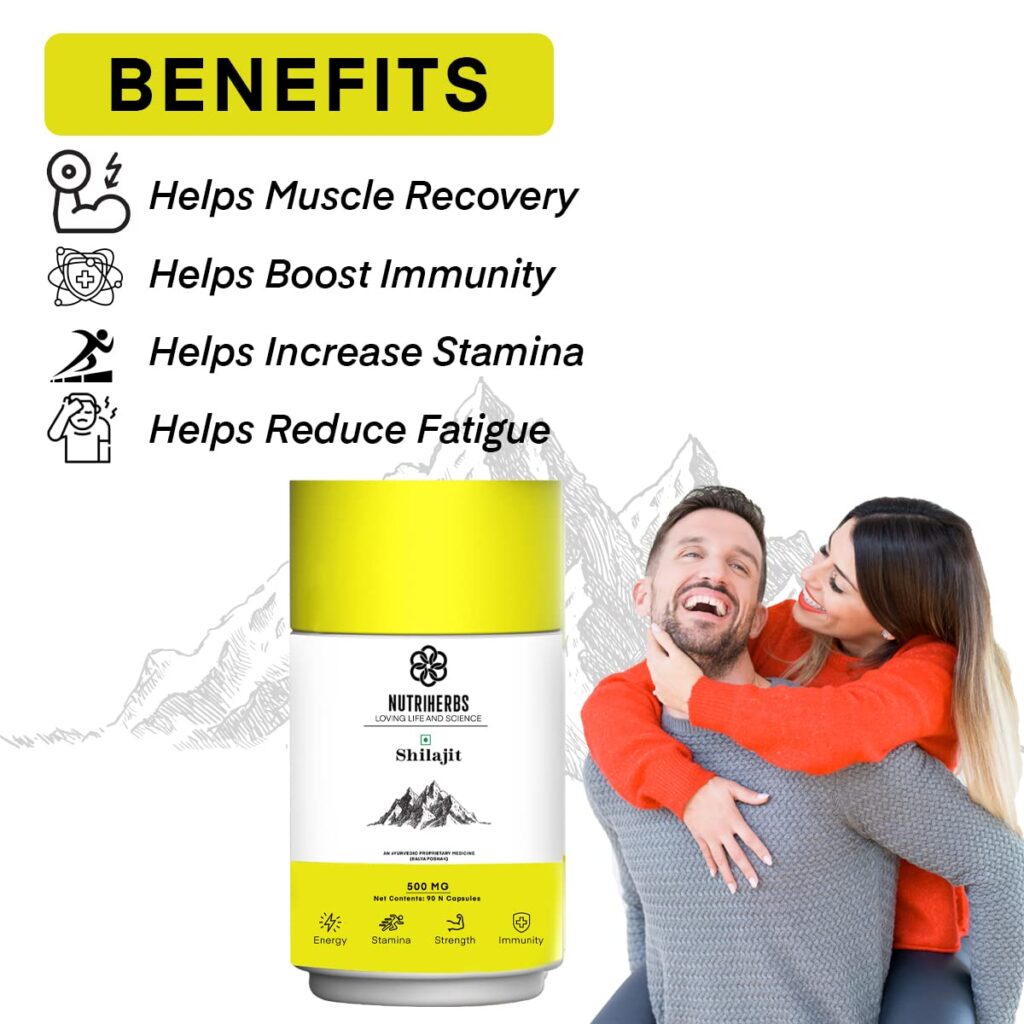 Nutriherbs-Pure-Shilajit-Extract-500mg-Capsules-90-Veg-Capsules-4-scaled-1.jpg Nutriherbs Pure Shilajit/Shilajeet Extract 500mg Capsules - 90 Veg Capsules For weakness, lost Stamina - Image 4