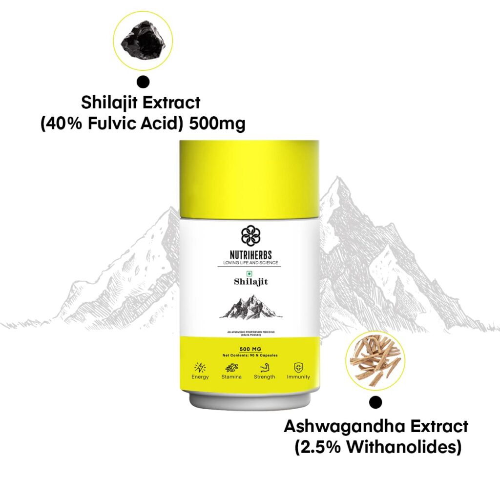 Nutriherbs-Pure-Shilajit-Extract-500mg-Capsules-90-Veg-Capsules-5-scaled-1.jpg Nutriherbs Pure Shilajit/Shilajeet Extract 500mg Capsules - 90 Veg Capsules For weakness, lost Stamina - Image 5
