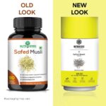 Nutriherbs Safed Musli Extract 90 Capsules 800mg For Immunity, Sports Performance, Energy - Image 3