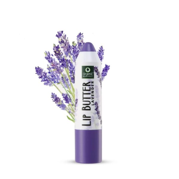 Organic Harvest Lavender Lip Butter - 4 gm For Nourishing and softening lips