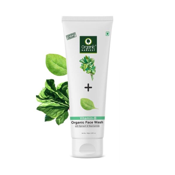 Organic Harvest Vitamin B Face Wash – 100gm For Oily Skin, Pimples and Painful Acne