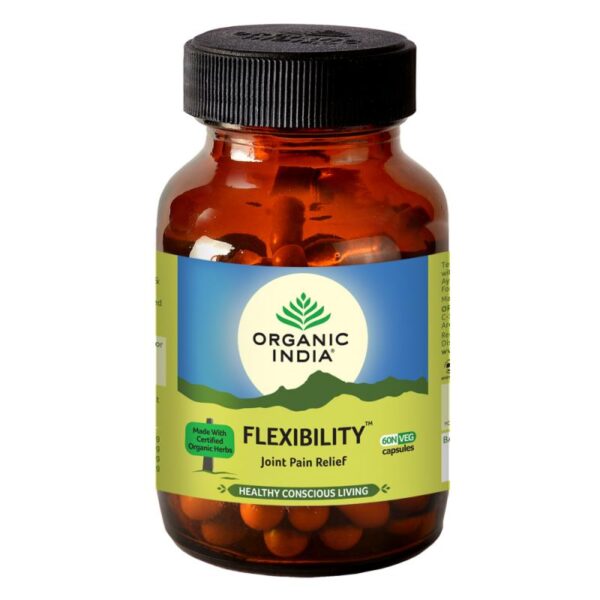 Organic India Flexibility Veg Capsule 60 vegicaps for joint reparation, morning stiffness, arthritis