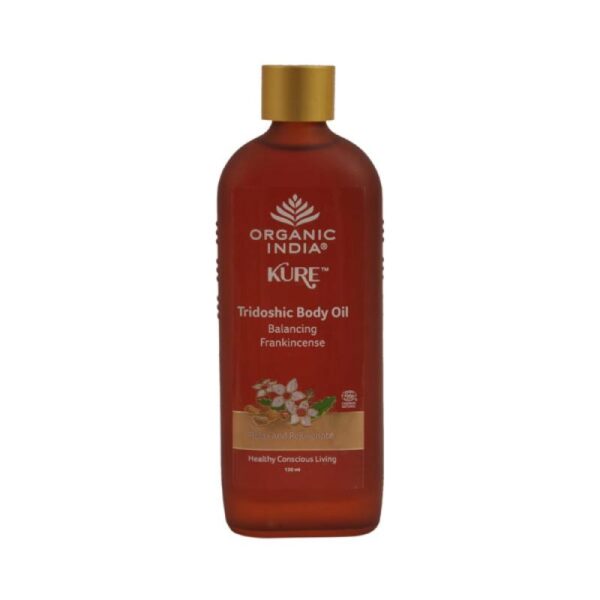 Organic India Kure Tridoshic Body Oil Balancing Frankincens 120 ml for healthy circulation of blood