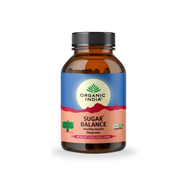 Organic India Sugar Balance Veg Capsule 180 vegicaps for Metabolism, mood swings
