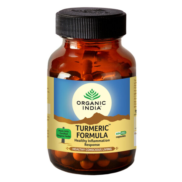 Organic India Turmeric Formula Veg Capsule 60 vegicaps for immune system, joint pain, digestive system