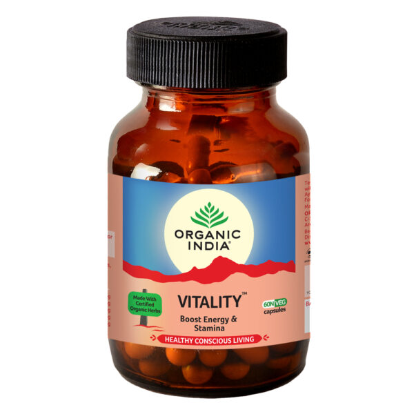 Organic India Vitality Veg Capsule 60 vegicaps for arthritis, asthma, hypertension, rheumatism