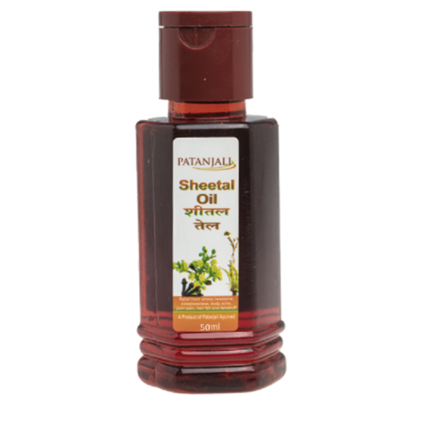 PATANJALI SHEETAL HAIR OIL 50 ML for stress, headache, body and joint ache