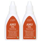 Pack 2 x Jiva Ayurveda Anu Oil 20ml For keeping hair healthy, hair fall, headache, graying of hair
