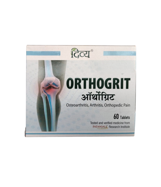 Patanjali DIVYA ORTHOGRIT TABLET 60 N 41 GM for arthritis, old arthritis, sprain, and other inflammatory states