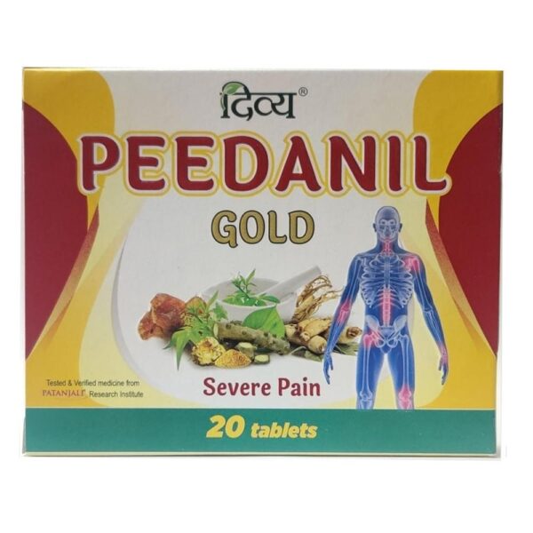 Patanjali DIVYA PEEDANIL GOLD 20 TABLETS for Pain, Sprain, knee pain, joint pain