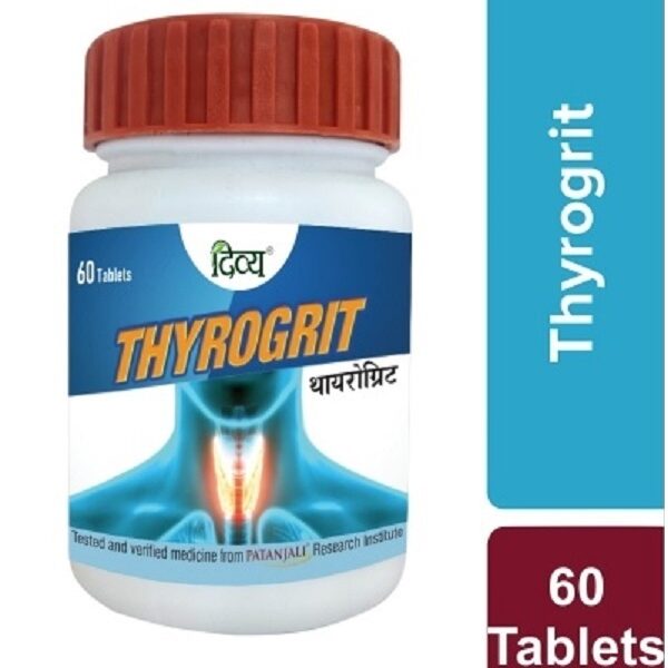 Patanjali DIVYA THYROGRIT TABLET 60 N 35 GM for thyroid, goitre
