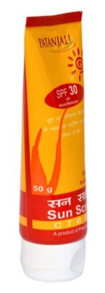Patanjali Sun Screen Cream SPF 30 UVA / UVB Multi - Protection - 50 gm, Damage Rejuvenates, Protects from sun - Image 2