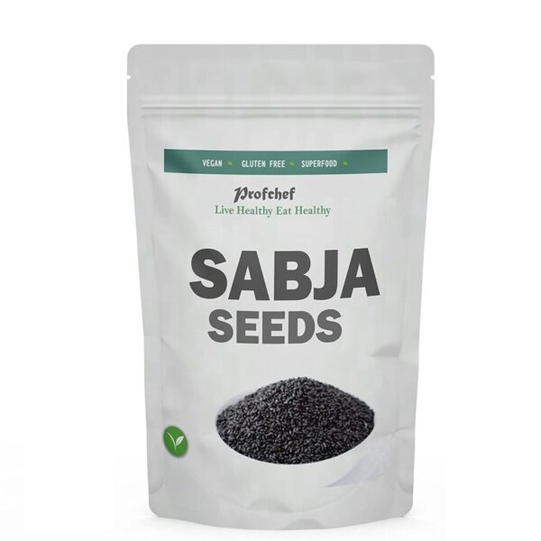 Profchef Sabja (Basil Seeds) - 250gm For Body Heat, unwanted cravings and aid in weight loss