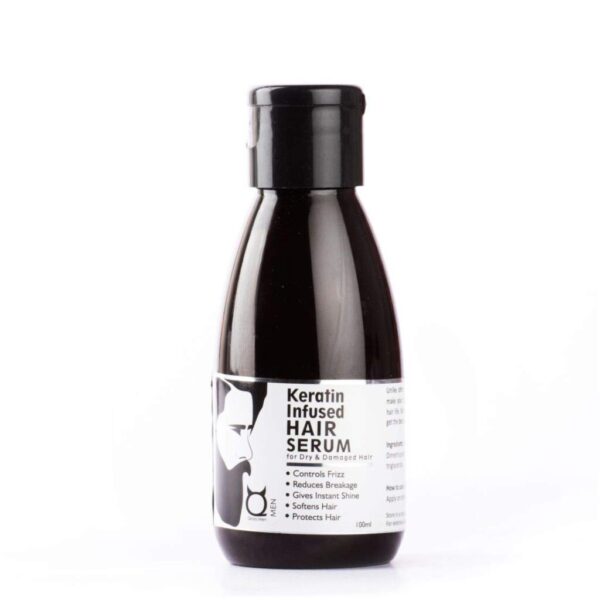 Qraa Keratin Infused Hair Serum, 100ml For Dry and Damaged Hair, control frizz, damage repairs