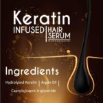Qraa Keratin Infused Hair Serum, 100ml For Dry and Damaged Hair, control frizz, damage repairs - Image 4