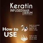 Qraa Keratin Infused Hair Serum, 100ml For Dry and Damaged Hair, control frizz, damage repairs - Image 5