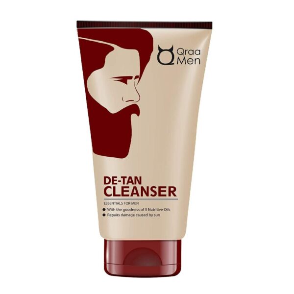 Qraa Men De-Tan Cleanser, 100 g For Men For Skin Lightening/Brightening, perfect radiance and glow to the skin
