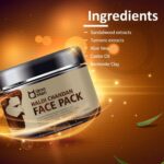Qraa Men Haldi Chandan Face Pack - 100g for Skin Brightening/Lightening with Turmeric Oil & Sandalwood - Image 4