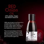 Qraa Men Red Onion Oil with Black Seed Oil, Cold Pressed, 100ml For hair fall, dandruff, hair growth - Image 4