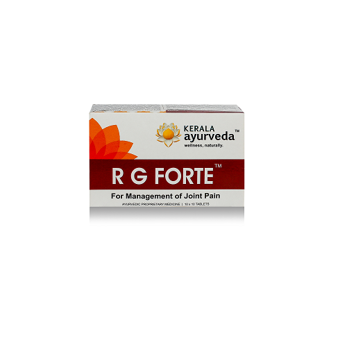 Kerala Ayurveda RG Forte Tablet- 100 Nos arthritis, bursitis, sciatica, gout, and sprain