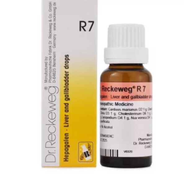 Dr. Reckeweg - Homeopathic - R7 - irritation, hypochondria - 22ml for Acidity Indigestion Gas
