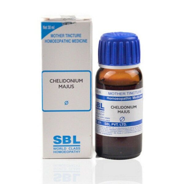 SBL Chelidonium Majus Mother Tincture 1X(Q) 30ml for vomiting nausea jaundice digestion eczema