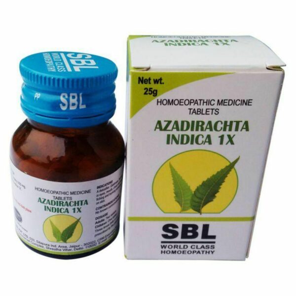 SBL Azadirachta Indica (Neem) (25g) Tablets for eczema skin diseases