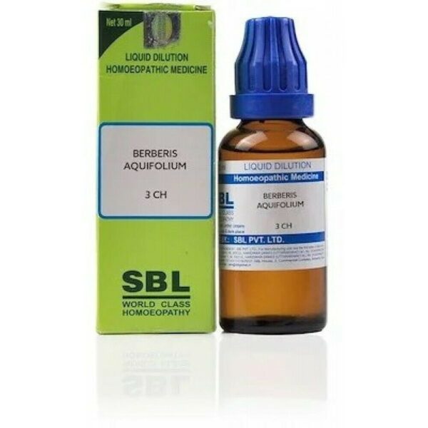 SBL Berberis Aquifolium Dilution 30ml for nausea acidity redness eczema