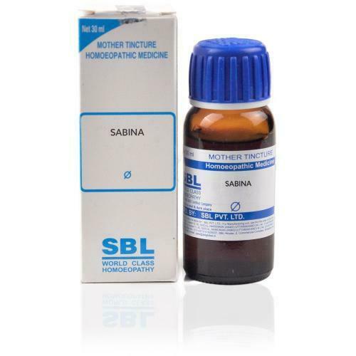 SBL Sabina Mother Tincture 1X(Q) 30ml for urinary tract infection itching piles skin disorders