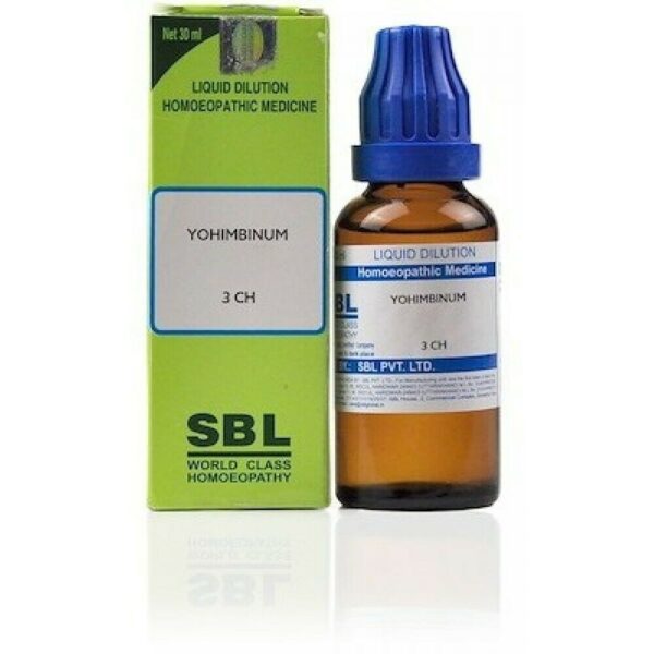 SBL Homeopathic Yohimbinum Dilution 30ml for blood pressure weight loss appetite loss