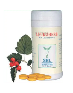 SBL Homeopathic Leukoherb Capsule for Woman in Leucorrhoea 100Tabs for itching
