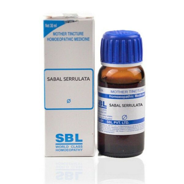 SBL Sabal Serrulata Mother Tincture 1X(Q) 30ml for anxiety cough