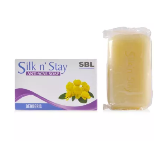 SBL Homeopathic Silk N Stay Berberis Soap 75gm for pimples scars