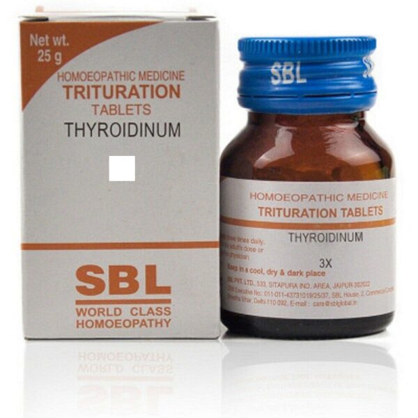 SBL Thyroidinum Tablets 25gm for headache blood pressure