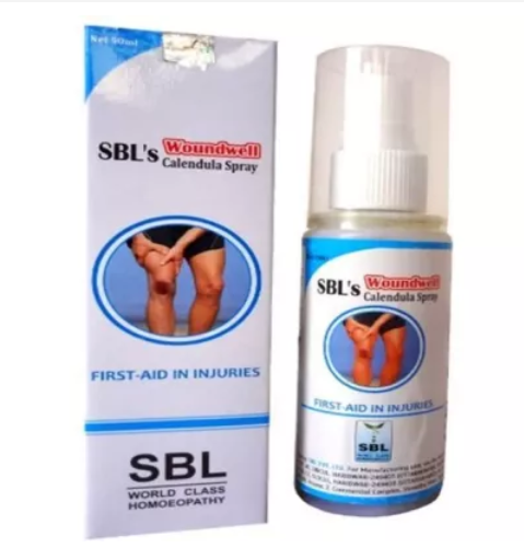 SBL Woundwell Calendula antiseptic Spray for Wounds, Cuts 50ml for ulcers Gastrointestinal