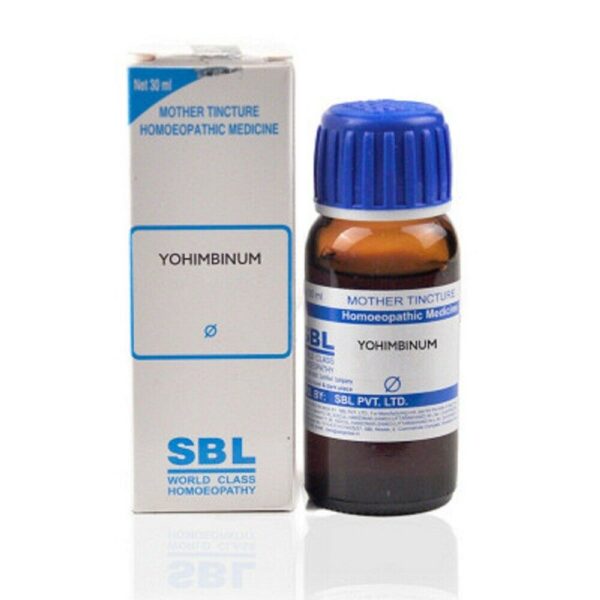 SBL Yohimbinum Mother Tincture 1X(Q) for high blood pressure sexual disorders reducing weight