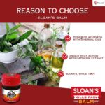 Sloans Balm for Pain - 20gm with 5 Herbal Oils For aches and pains, muscle cramps, arthritis, headache - Image 5