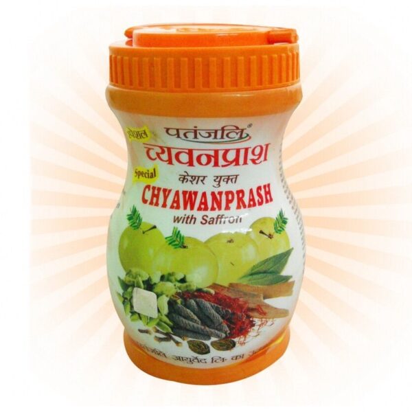 Patanjali - Special Chyawanprash With Saffron Stem Fruit 500g, cough, bronchial asthma, geriatric disorders, loss of appetite, loss of memory, disorders of lungs