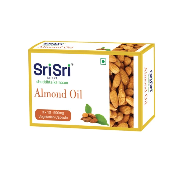 Sri Sri Tattva Ayurvedic Almond Veg Oil Capsules 15g for blood sugar levels