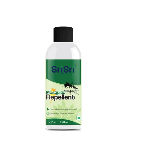 Sri Sri Tattva Ayurvedic Mosquito Repellent - Whole Night Protection Formula, 50ml