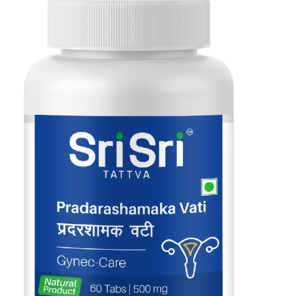 Sri Sri Tattva Ayurvedic Pradarashamaka Vati - Gynce Care 60 Tabs | 500mg for Delayed puberty Irregular cycle